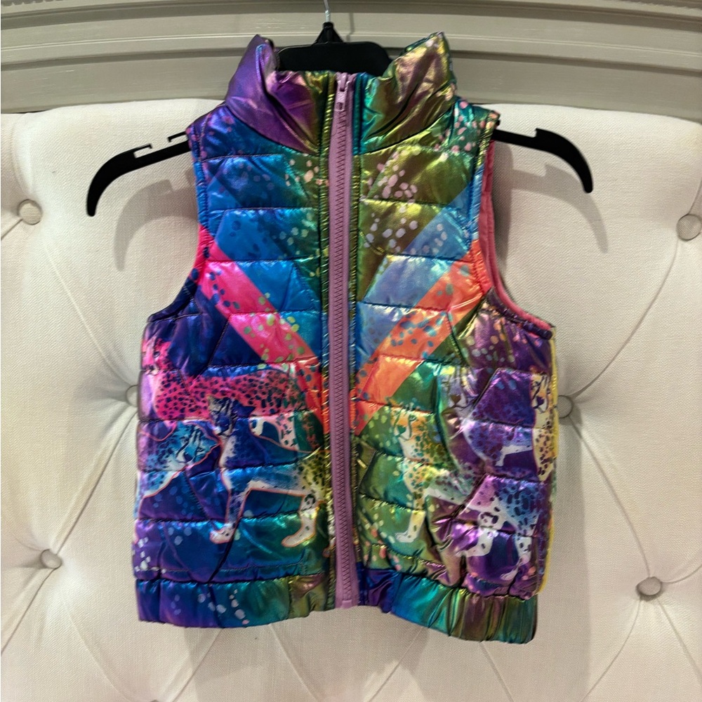 Colorful Iridescent Quilted Kids Vest